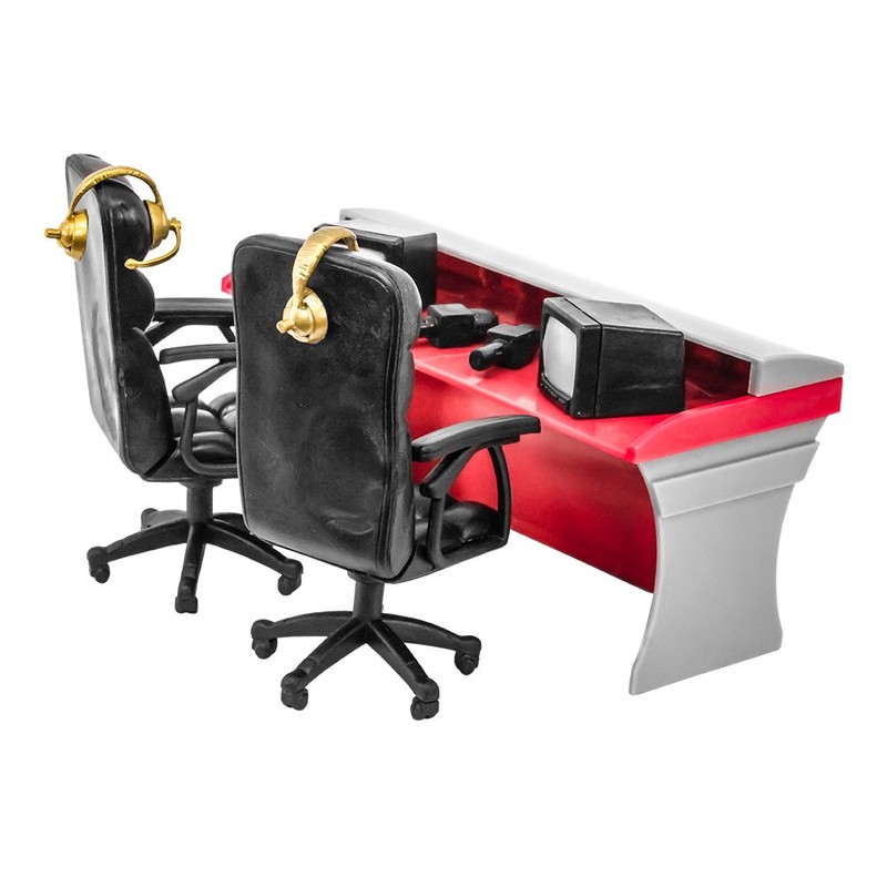 Set of All 3 Ultimate Commentator Table Playsets for Wrestling