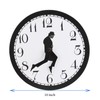 CYSFETENA 10 in Acrylic Plastic Silly Walk Wall Clock, Home