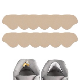 [BaraRose] Shoe Heel Repair Shoes Heel Repair Shoes Heel Tear Repair Sheet Prevents Shoe Holes, Heel Pad, Boots, Heel Repair, Heel Wear, Repair Sheet, Heel Protection, Set of 12, Beige 12 pieces