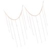 2pcs Hanging Photo Display Wall Decor with Wooden Beads Tassels