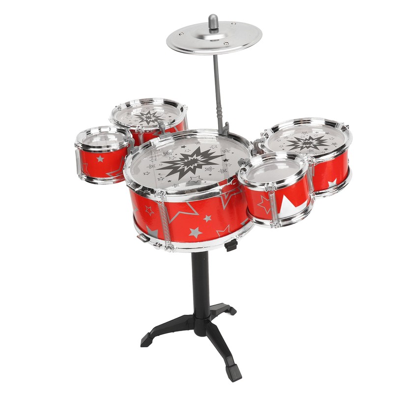 Toddler Jazz Drum Kit Hand Eye Coordination High Safety Sturdy