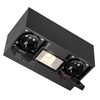 ledscom.de WAST Wall Socket for Outdoor Use, IP44, 2-Way, Anthracite,
