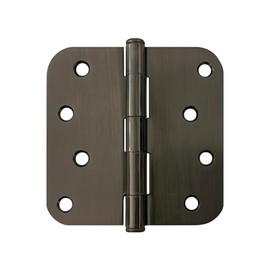 eBuilderDirect Antique Brass Lock Door Oval Egg Shaped Style Knob Handle Entry/Privacy/Passage/Dummy/Deadbolt 6096AB (4 Inch Hinge (5/8 Radius))