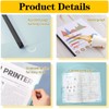 40 Pack Report Covers with Sliding Bar, Clear Report Covers
