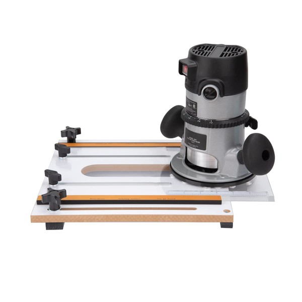 POWERTEC 71399 Router Fluting Jig, Router Jig for Precise Flutes, Router Table Accessories