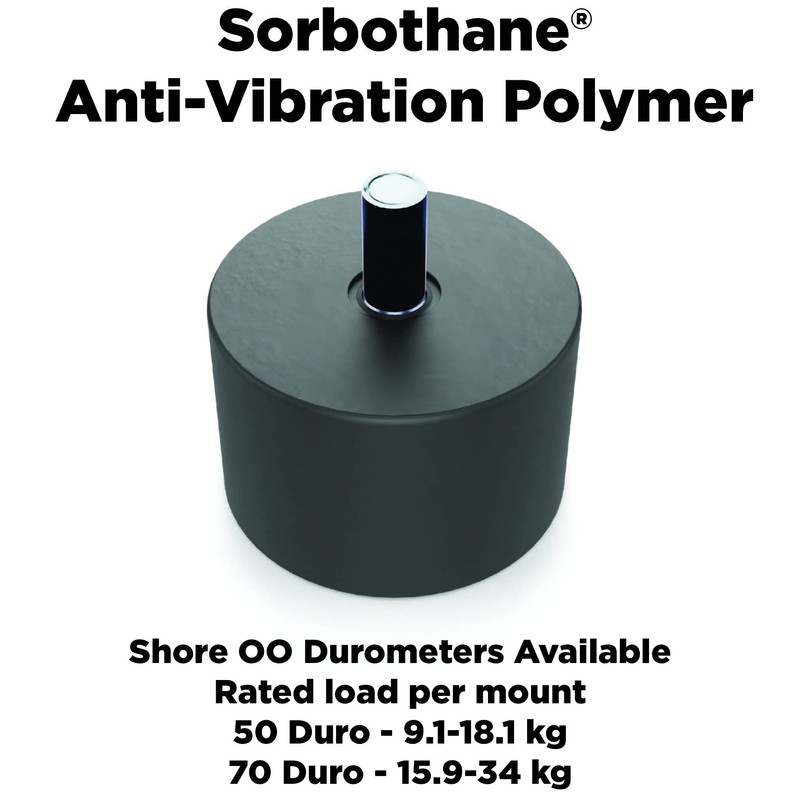 Isolate It!: Sorbothane Male/Female Vibration Stud Mount - 1/4-20 -