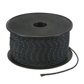 M METERXITY Recoil Starter Rope Pull Cord 3mm 100m Pull Starter Rope Nylon Pull Cord Pull Starter Rope for Mower/Chainsaw/Trimmer/Brush Cutter [Black Blue]