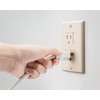 Self-Closing 2 Screw Outlet Covers (Beige) by Safety Innovations