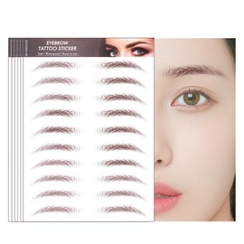 HIYE 60 Pairs 6d Eyebrow Eyebrow Tint Eyebrow Seal Natural Easy Eyebrow Natural Time-saving Permanent Makeup Elegance Eyebrow Stamp Symmetrical Women Men Eyebrow Tint Never Fade Black Brown Unisex