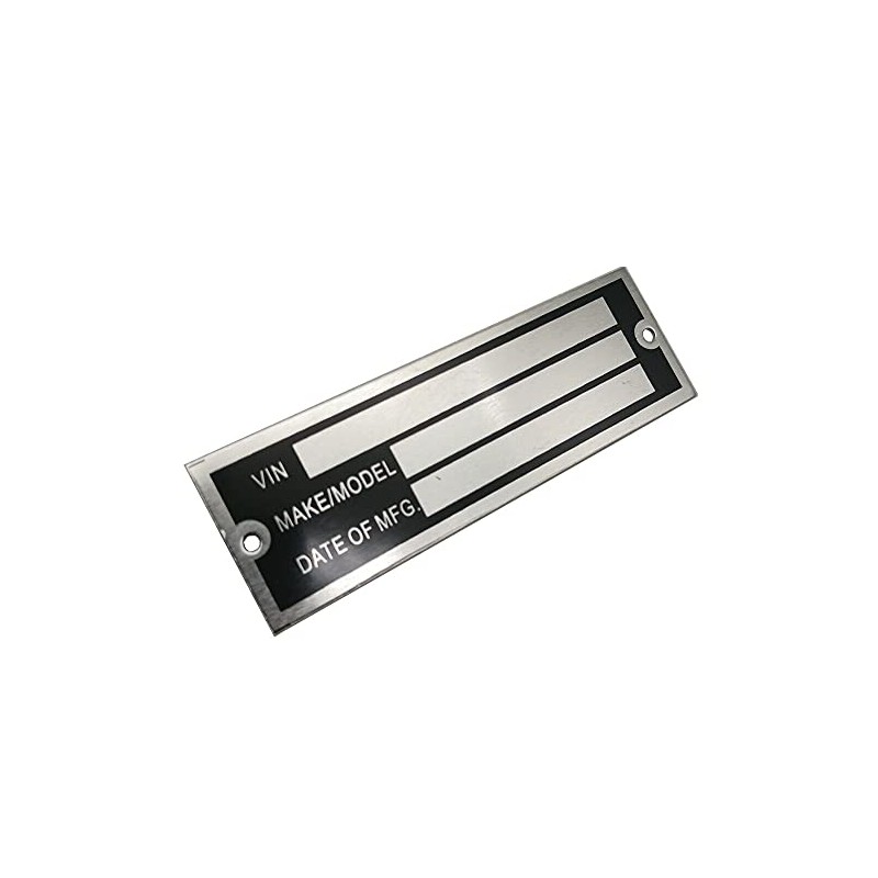 VIN Serial ID TAG Plate Data Blank CAR Truck HOT