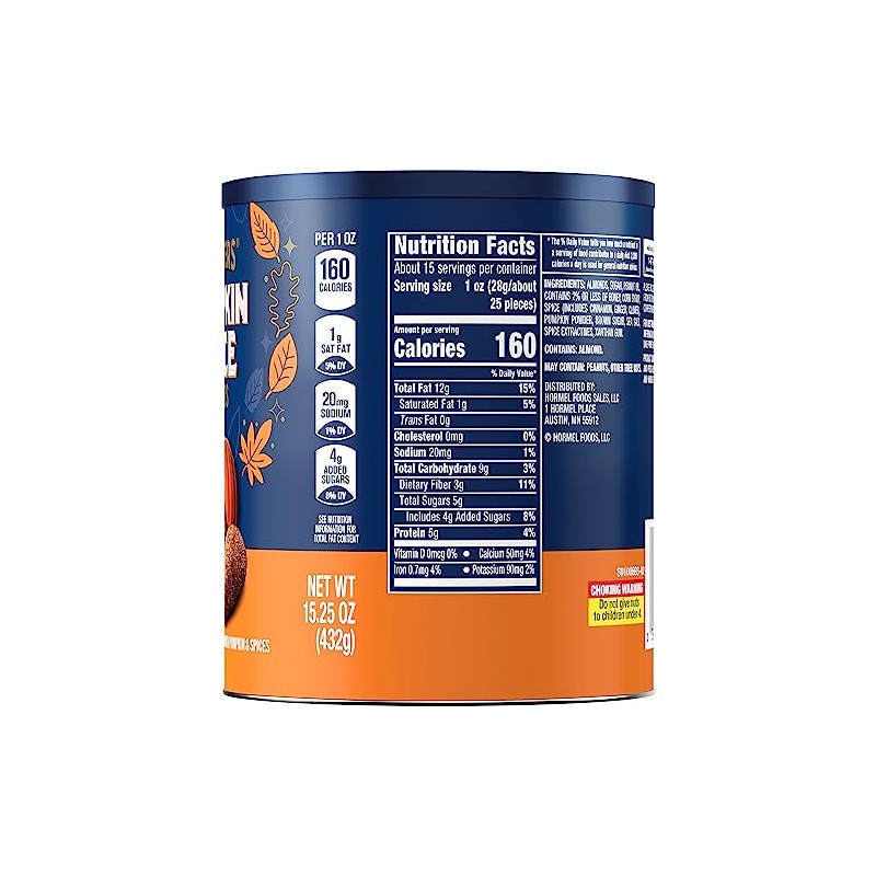 PLANTERS Fall Edition Pumpkin Spice Almonds, Pumpkin Spice Snacks, Cooking