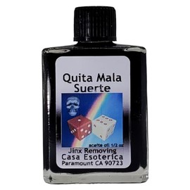Jinx Removing Oil (Quita Mala Suerte Aceite) Jinx Removing Oil - Spiritual Cleansing - Remove Negative Energy & Blockages for Success-0.5 FL OZ (3 Pack)