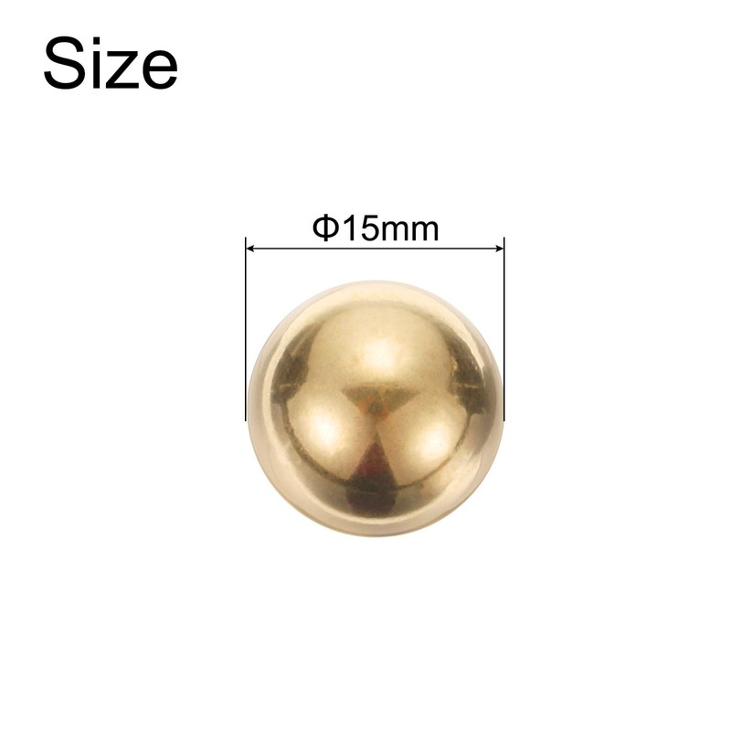 sourcing map 10pcs Precision Solid Brass Bearing Balls 15mm Industrial