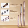 Acrylic Nail Brush Size 8,KEMEISI 100% Pure Kolinsky Nail Art