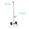 Nova Rolling Oxygen Tank Carrier Cart, Chrome