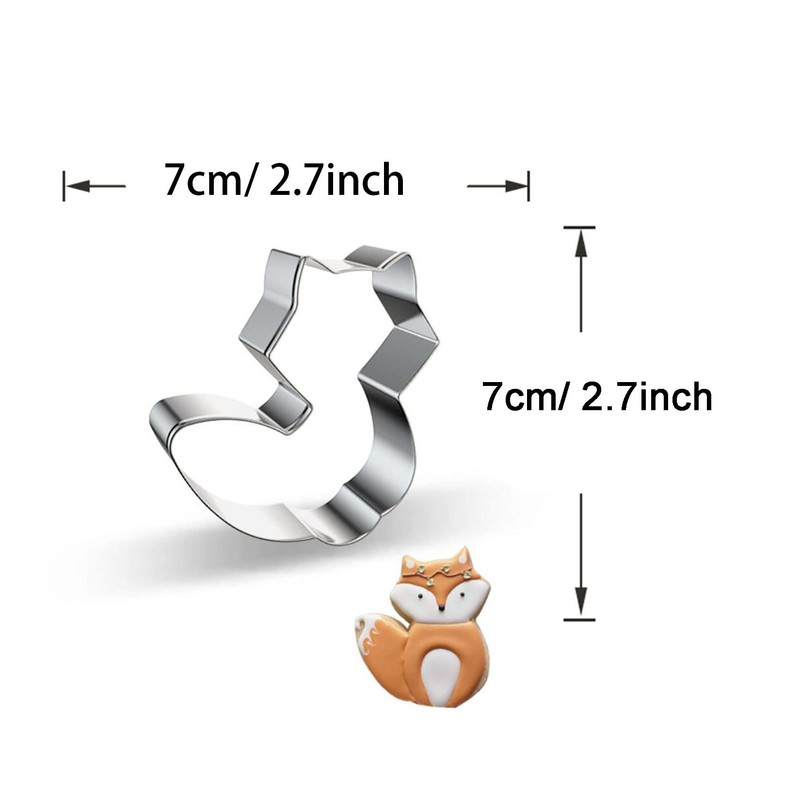 WJSYSHOP Fox Shape Cookie Cutter - B