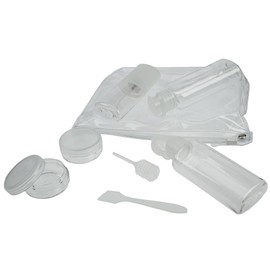 Travel Set Kosmetex with Bottles, Cans for Liquids And Creams In The Hand Luggage, Flight, Travel Set (8 Pieces)