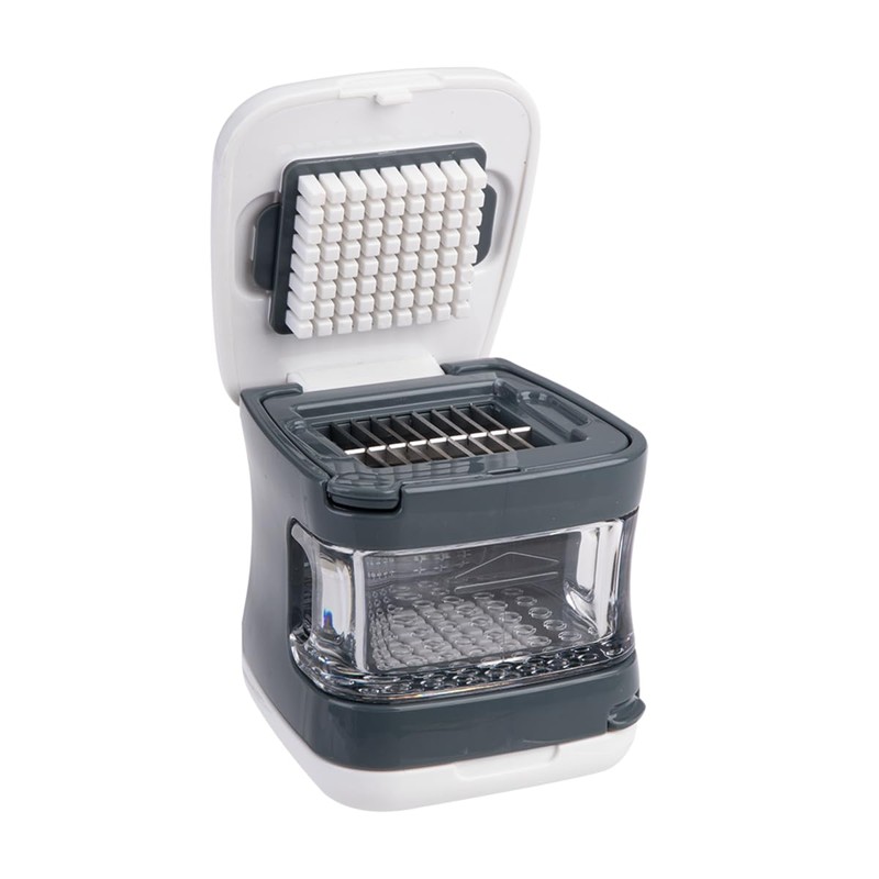 Appetito Garlic Cube Dicer/Slicer - Charcoal/White