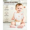 Lictin 4-Pack Muslin Baby Bandana Drool Bibs, Unisex Bandana Drooling