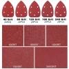 100Pcs 40-240 Grit Aluminum Oxide Mouse Detail Sander Sandpaper with