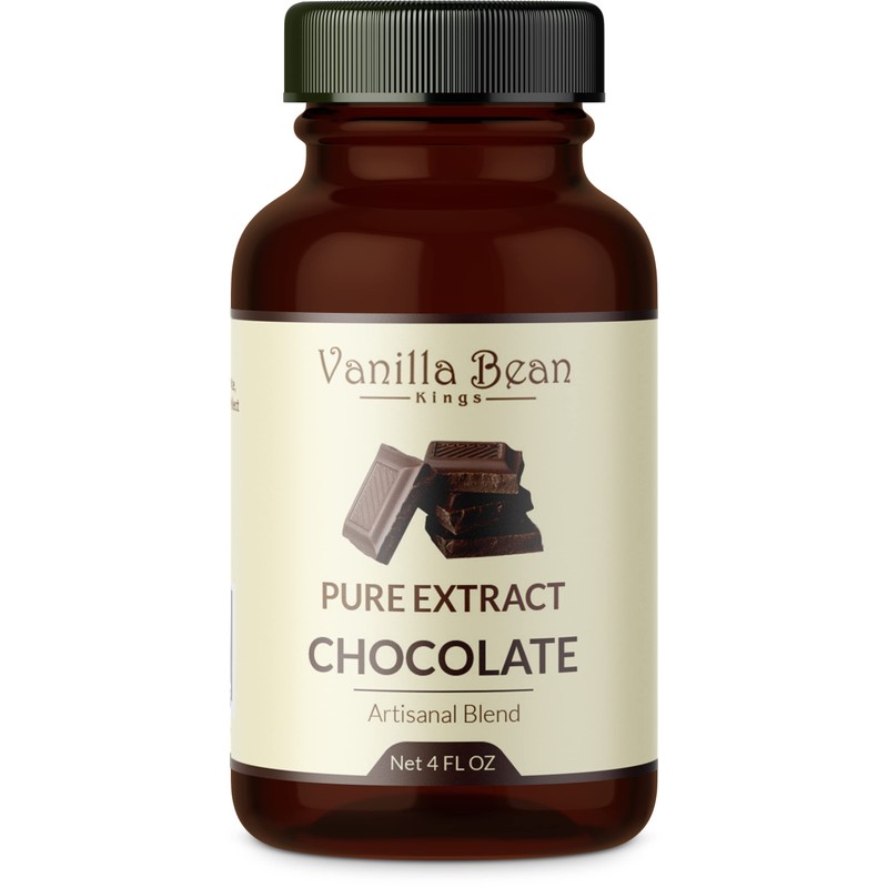 Pure Chocolate Extract for Baking and Flavoring - 4 OZ