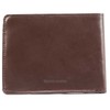 Big Skinny Men's Slimline Leather Bi-Fold Slim Wallet, Holds Up