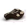 Wooden Block Printing Stamp, Floral Design, Handcrafted Tulip Pattern, Set