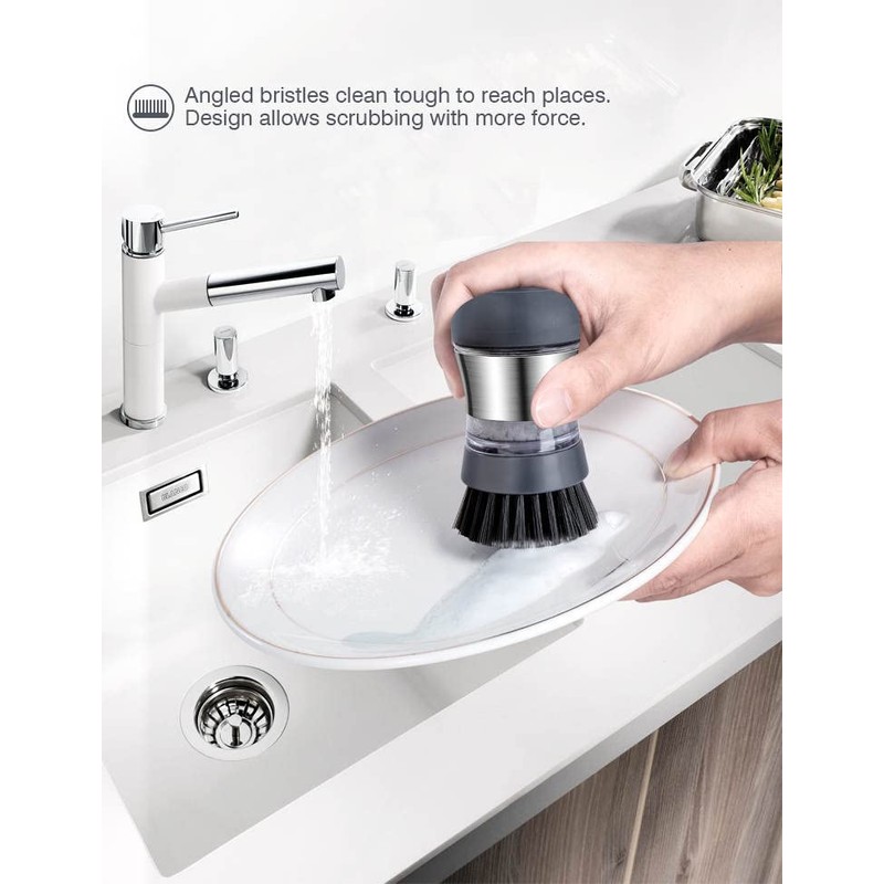 Soap Dispensing Dish Brush, Cleaning Brush Household round brush Kitchen