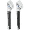 RIMAY Soap Dispensing Dish Brush, Dish Scrubber with Soap Dispenser,