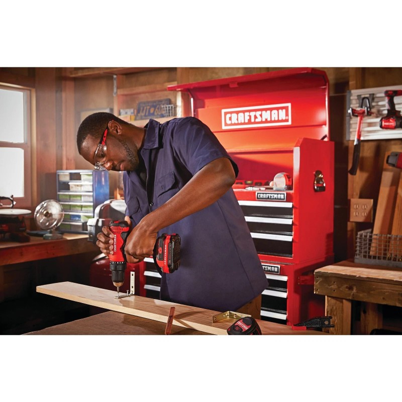 CRAFTSMAN V20* 1/2-In. Cordless Drill/Driver Kit (2 Batteries) - CMCD701C2