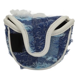 Plush Rabbit Golf Club Head Cover Half Round Cute Cartoon Animal Putter Cover Golf Accessories Blue