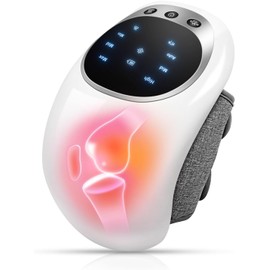 Aofesel Knee Massager, Wireless Knee Massager, Infrared Deep Heat for Knee Joint, Laser & Vibration Therapy for Arthritis, Swelling, Stiffness, Ligament & Muscle Injury