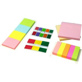MW Handel Sticky Notes Box FSC Mix Notes, Page Marker Tape Flags (19 Pieces)