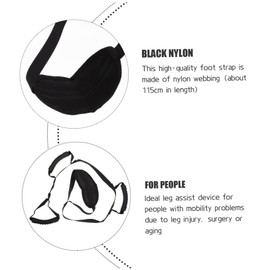 TOVINANNA Leg Lifting Belt for Disabled Patients Leg Strap for Elderly Mobility Assistance for Physical Therapy Repositioning Bed Wheelchair Car
