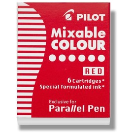 Pilot Pen Parallel Pen Calligraphy Pen Red Ink Refill, 77307