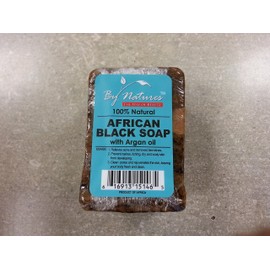 By Natures] AFRICAN BLACK SOAP BAR W/ARGAN OIL 7OZ 100% NATURAL