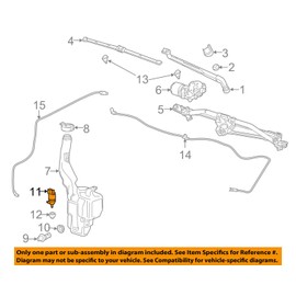 GM 22999423 Pump, Windshield Washer
