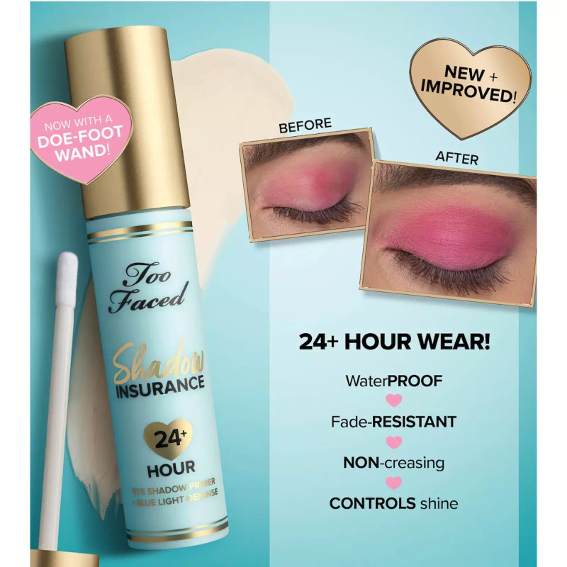 Too Faced Shadow Insurance Eye Shadow Primer Retail $27