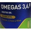 Omegas 3,6,9 Aceites Extra Virgen de Aguacate, Salmon, Linaza, y