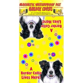 Border Collie 18"x18" Magnetic Dog Mailbox Cover