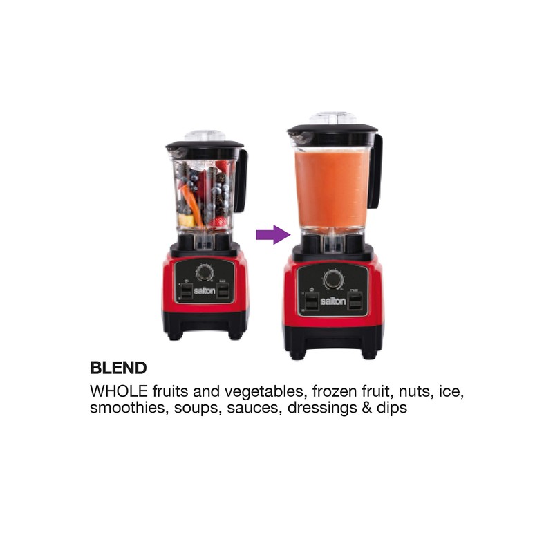 Salton Compact Power, Red Blender, 1.2 Liters (BL1638R)