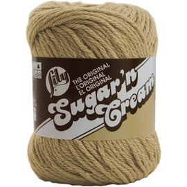 Lily Sugar'N - Hilo de yute crema - 6 paquetes de 71 g/2.5 oz - Algodón - 4 medianos (peorado) - 120 yardas - Tejer/Crochet