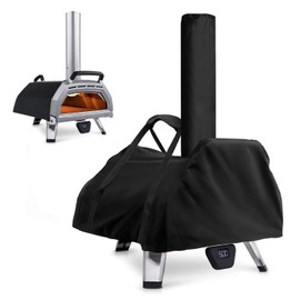 Fenghome Pizza Oven Cover for Ooni karu 16, Waterproof Weatherproof Pizza Oven Carry Bag Oxford Fabric Pizza Oven Carry Bag Pizza Oven Accessories Black (83 x 52 x 34 cm)