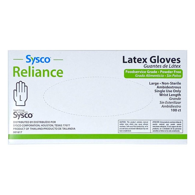 Sysco Classic Latex Gloves