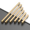 ROMATEE 10 Pack 3 Inch(76mm) Cabinet Pull Dark Champagne Bronze