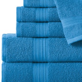 Stoneberry Home® 6-Piece Towel Set Cotton Blue