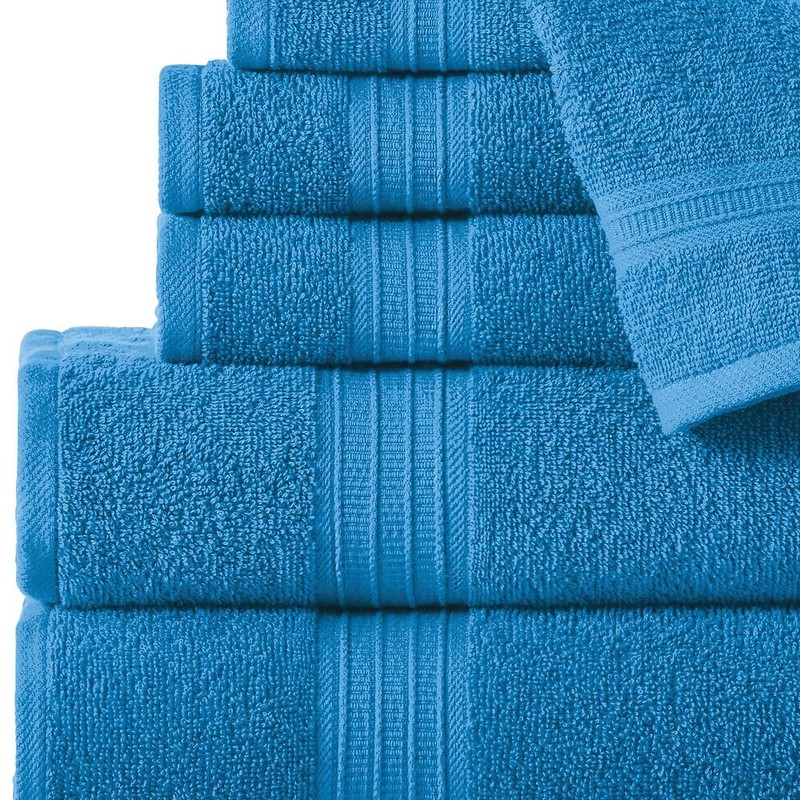 Stoneberry Home® 6-Piece Towel Set Cotton Blue
