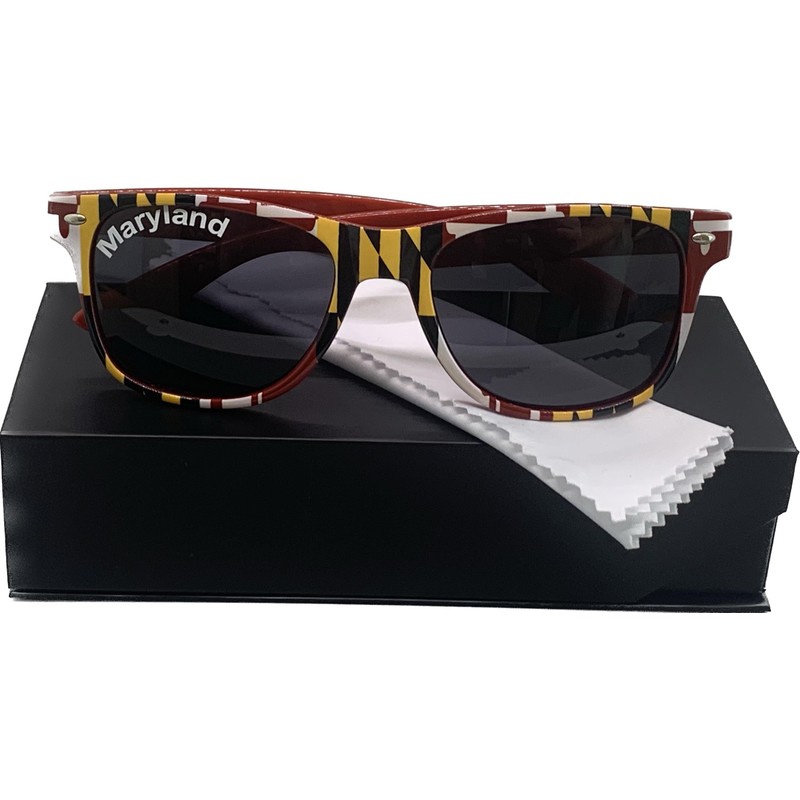 Polarized State Flag Sunglasses, Maryland Limited Edition, 55mm