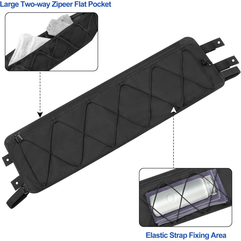 PGmoon Golf Cart Ceiling Storage Bag, Golf Cart Overhead Organizer