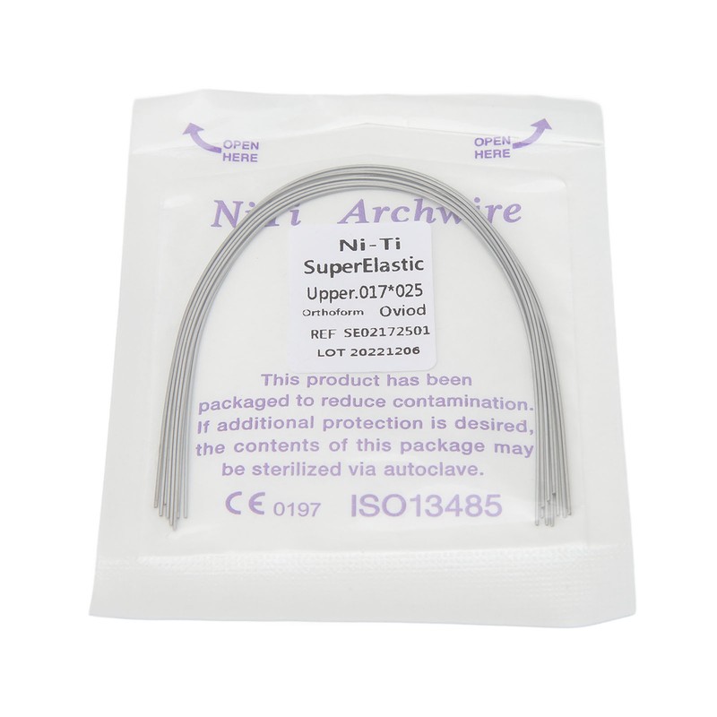 50pcs Orthodontic Rectangular Arch Wire Nickel Titanium Dental Orthodontic Arch